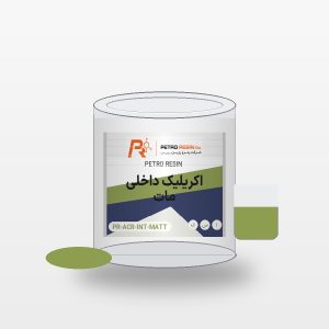 موکاپ قوطی محصول پوشرنگ اکریلیک پایه آب داخلی مات پترو رزین