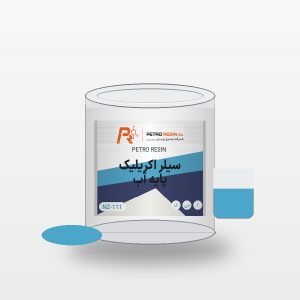 موکاپ قوطی محصول سیلر اکریلیک پایه آب پترو رزین